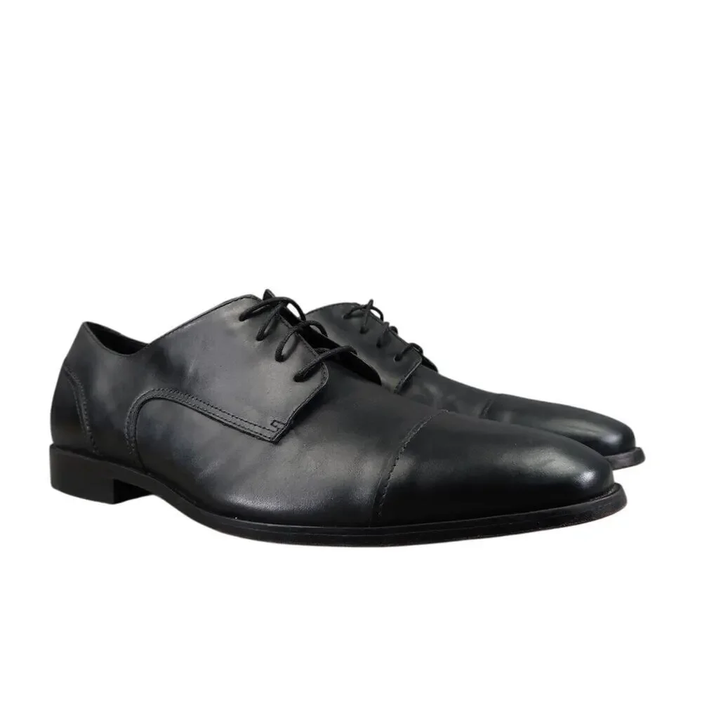 Florsheim Shoes Mens 10.5 Oxford Formal Classic Cap Toe Leather Dress Work Black